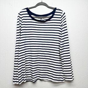 Splendid Striped Womens Long Sleeve Top XXL Baselayer Casual Minimalist Stretch